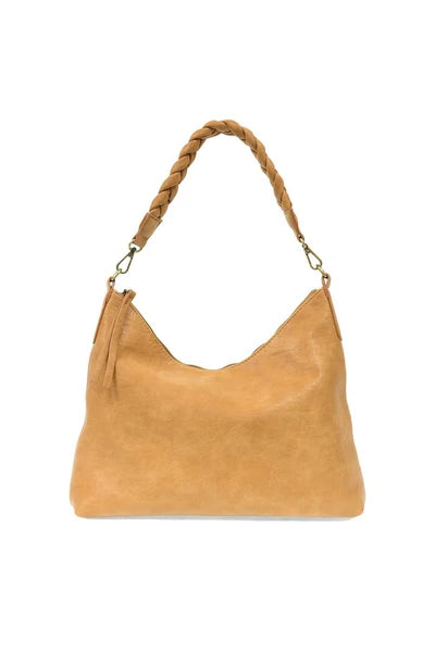 Selene Slouchy Hobo w/ Braid Camel by Joy Susan