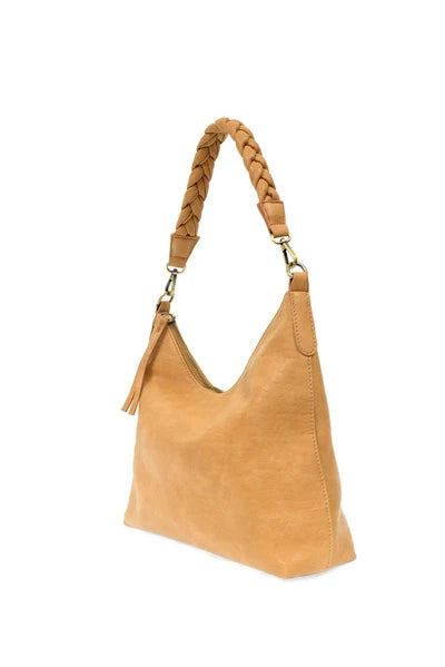 Selene Slouchy Hobo w/ Braid Camel by Joy Susan
