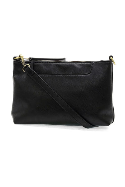 Lovey Top Zip Crossbody Black by Joy Susan