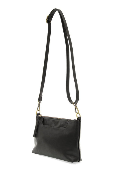 Lovey Top Zip Crossbody Black by Joy Susan