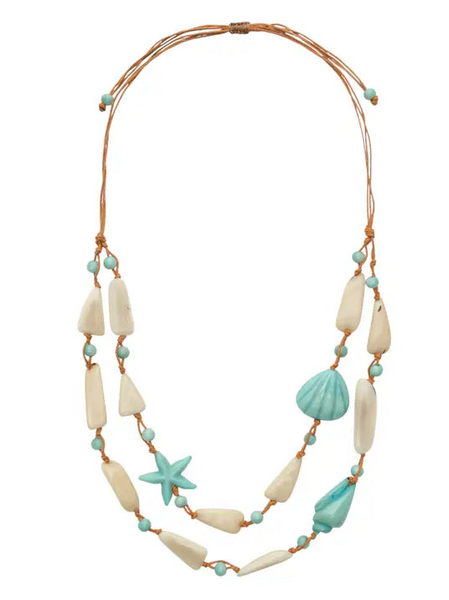 Lyra Necklace Celeste/Ivory