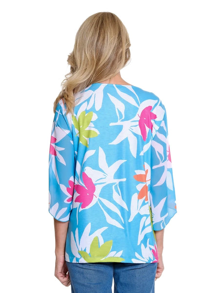 Print Scoop Neck Top Multi by Multiples