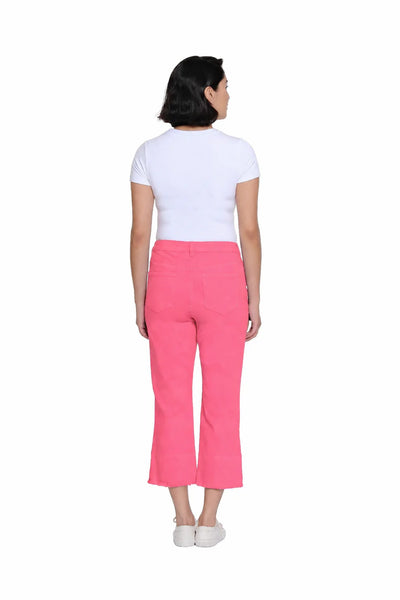 Stretch Denim Crop Pant Coral Pink by Multiples