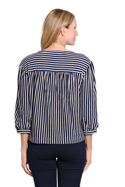 3/4 Puff Sleeve Drop Shoulder Knit Top by Multiples