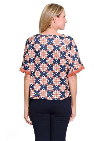 Fringe Hem Raglan Top by Multiples
