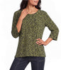 3/4 Sleeve Knit Top w/ Grommet Trim by Multiples