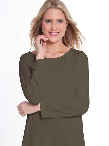 Truffle L/S Scoop Neck Top by Multiples