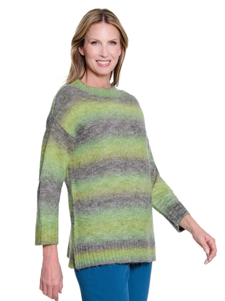 Ombre Striped Sweater Light Olive by Multiples