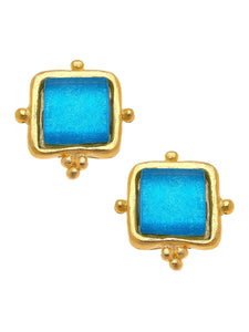 Madeline Stud in Caribbean Blue by Susan Shaw