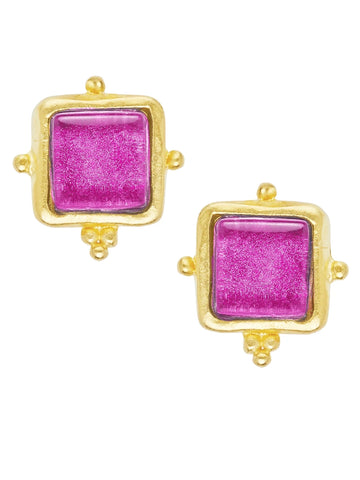 Madeline Stud in Fuchsia by Susan Shaw