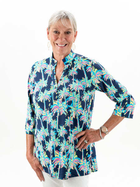 Button V-Neck Tunic MCPT by Lulu B