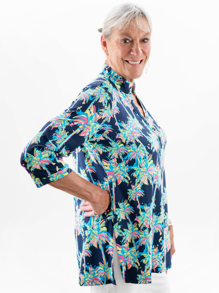 Button V-Neck Tunic MCPT by Lulu B