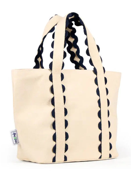 Mini Nantucket Tote Navy Natural by Ame & Lulu