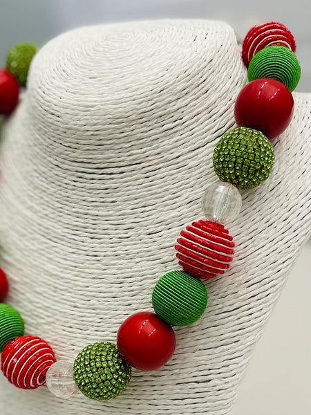 Holiday Necklace Red & Green by Two Forty-Two