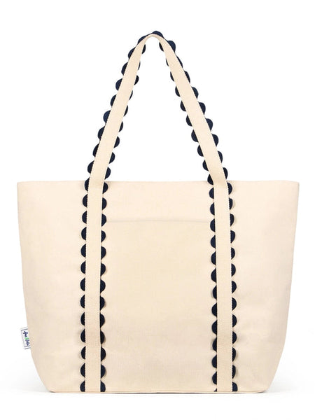 Nantucket Beach Tote Navy Natural by Ames & Lulu