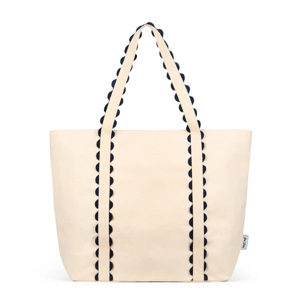Nantucket Beach Tote Navy Natural by Ames & Lulu