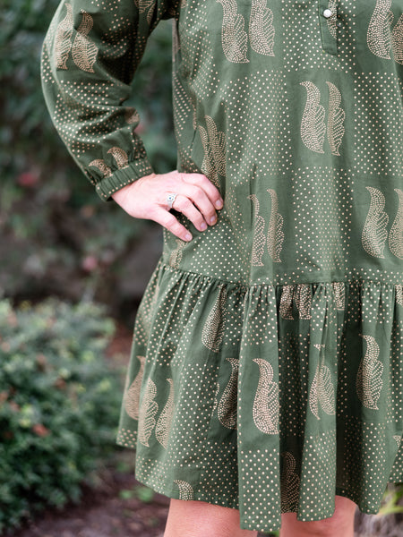 Meg Dress in Olive by Just Darviny
