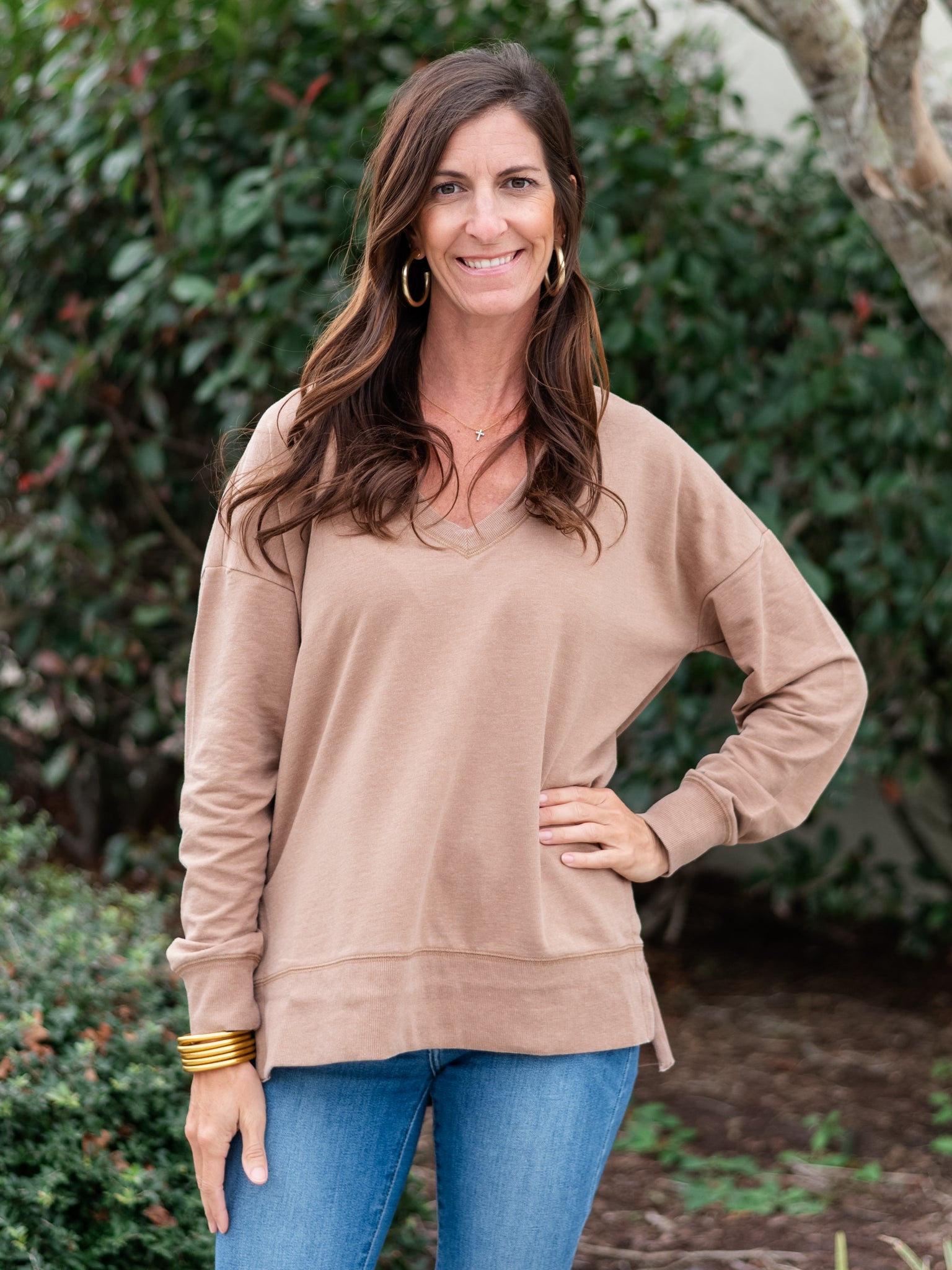 Modern V-Neck Weekender Mink by Z Supply