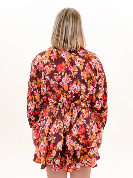 Long Sleeve Floral Dress by Entro