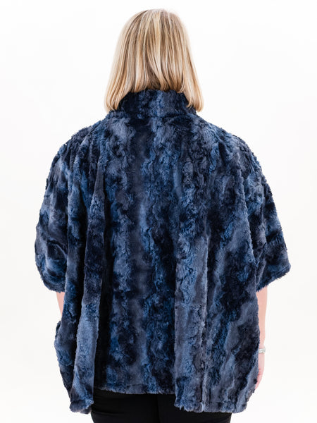 Navy Poncho by Vine Street