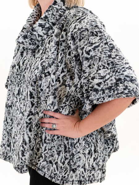 Tuxedo Poncho by Vine Street