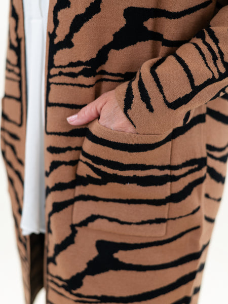 Knit Tiger Cardigan by Renuar