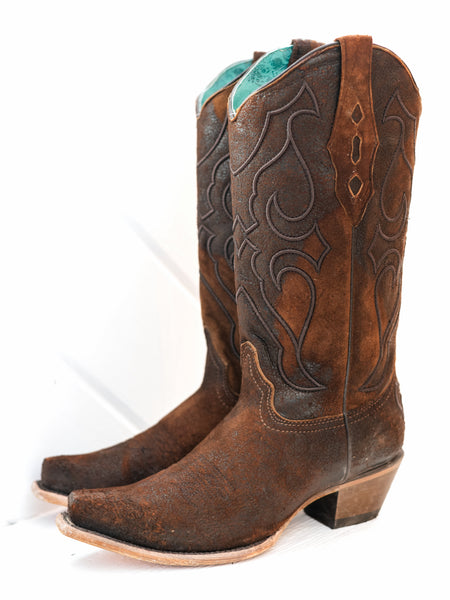 Z5205 Lamb Snip Toe Boot Brown by Corral