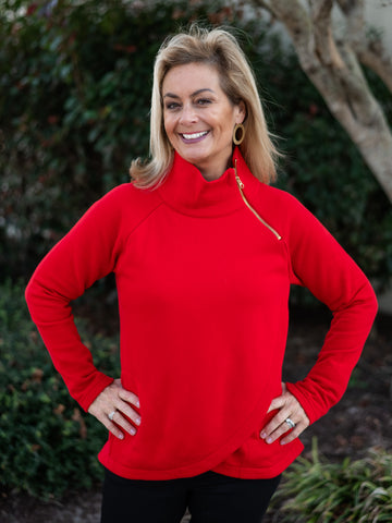 Lexington Sweatshirt in Holly Berry by Duffield Lane