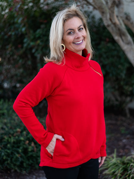 Lexington Sweatshirt in Holly Berry by Duffield Lane