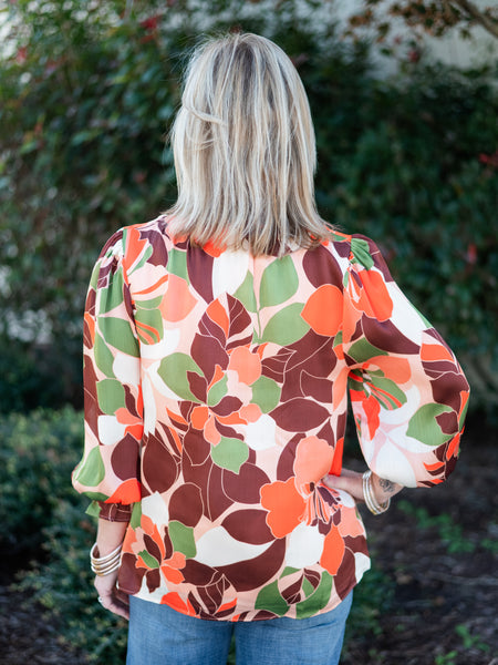 Gilda Rodeo Split Neck Blouse by Sugarlips