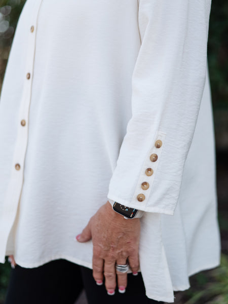 Ruffle Trim Top by Multiples