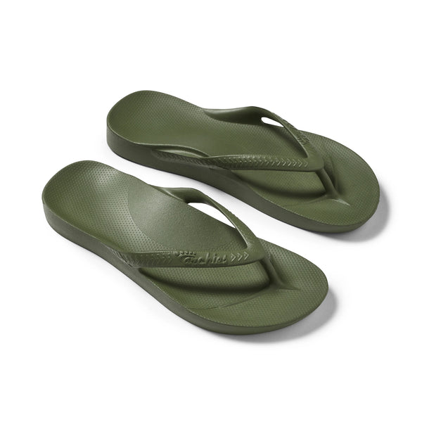 Arch Support Flip Flop Olive by Archies