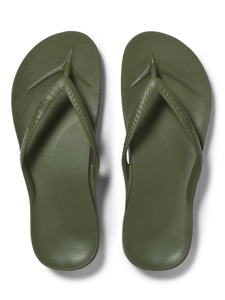Arch Support Flip Flop Olive by Archies