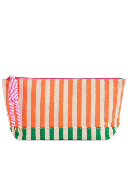 Port Stripe Pouch Multi by Shiraleah
