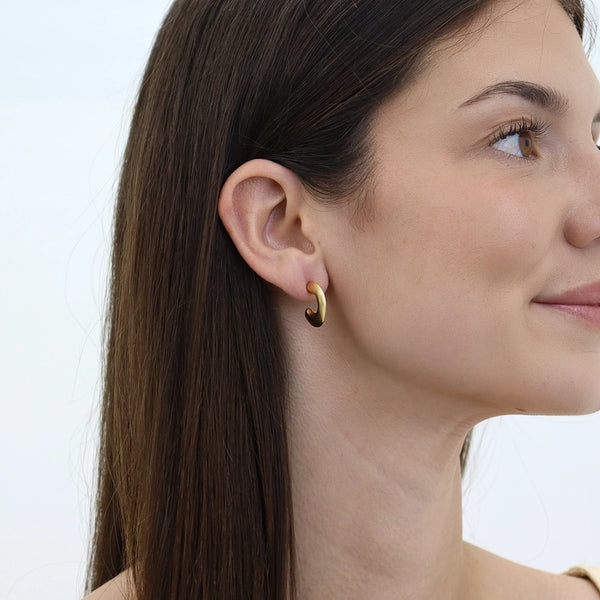 Petite Arc Hoop Earrings