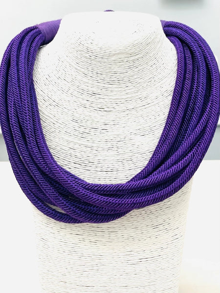 Slub 8 Strand Necklace by Two Forty Two South