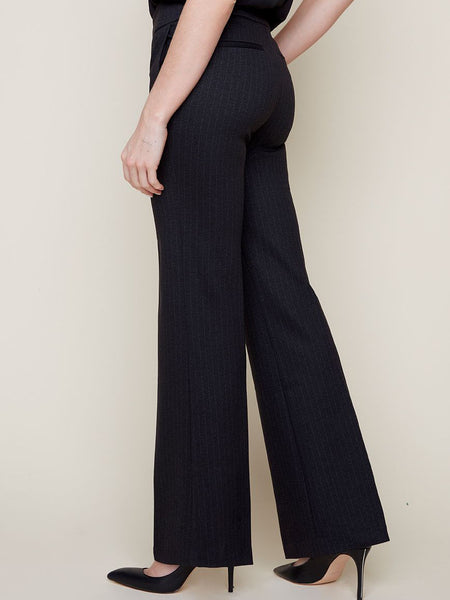 Knit pant Carbon Pin Stripe by Renuar