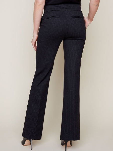 Knit pant Carbon Pin Stripe by Renuar