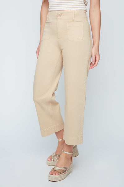 Woven Crop Pant Desert by Renuar