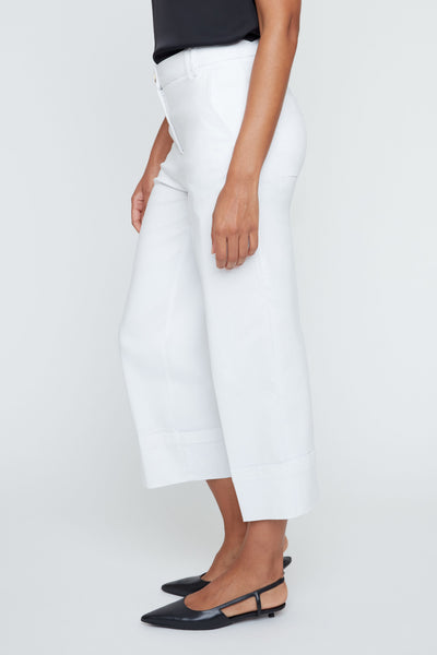 White Crop Trouser by Renuar