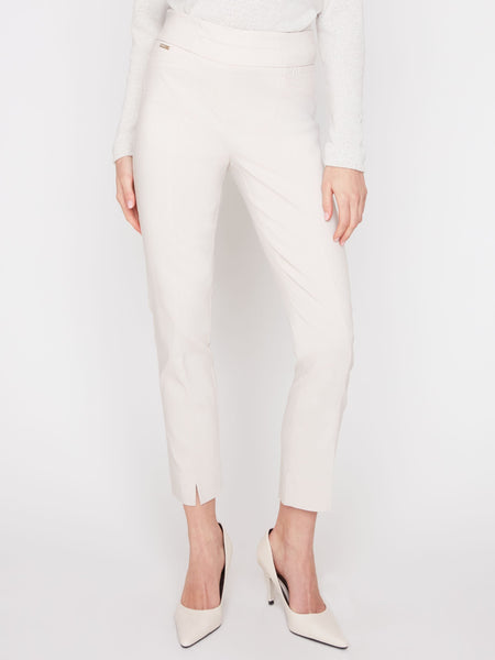 Pull-On Ankle Pant Oyster by Renuar
