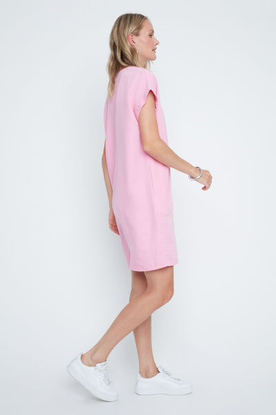 Rose Bloom V-Neck Pocket Dress by Renuar