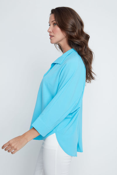 3/4 Sleeve Dolman Top Ocean by Renuar