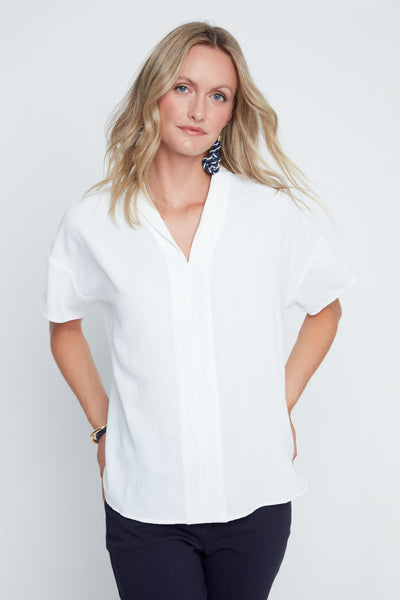 Short Sleeve Blouse Creme by Renuar