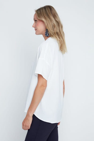 Short Sleeve Blouse Creme by Renuar