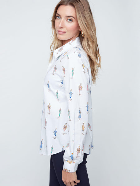 Little Lady Button-Down Blouse by Renuar