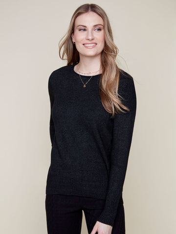 Knit Sweater Black by Renuar