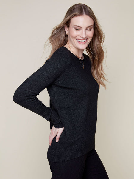 Knit Sweater Black by Renuar