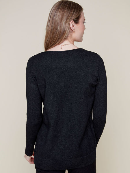 Knit Sweater Black by Renuar