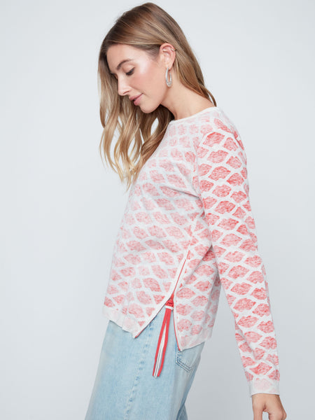 Scarlet Combo Lightweight Sweater by Renuar